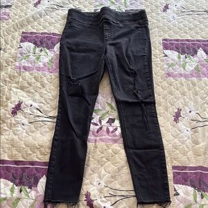 Old Navy Black Ripped Skinny Jeggings